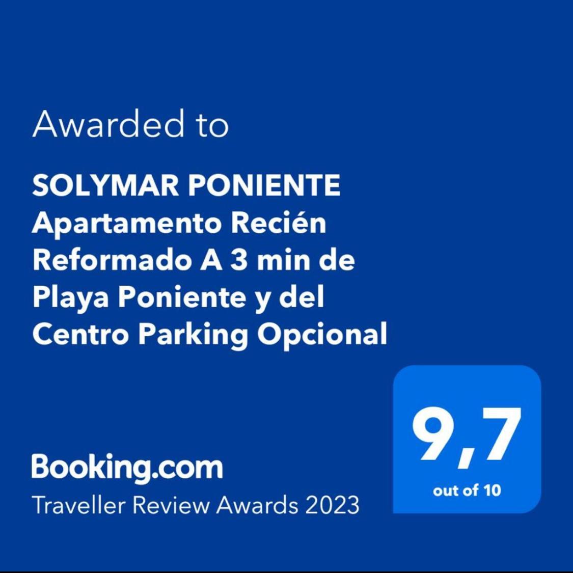 Solymar Poniente Apartamento Recien Reformado A 3 Min De Playa Poniente Y Del Centro Parking Opcional Benidorm Exterior photo